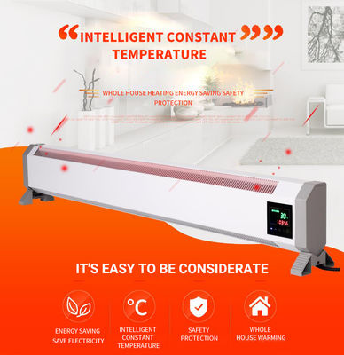 Lightweight Electric Baseboard Heater for Domestic House Freestanding and Space Saving