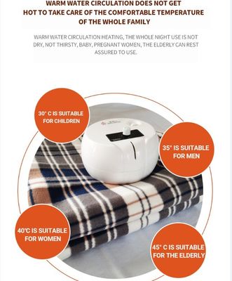 Digital Controller Water Heating Constant Temperature Electric Blanket for Two People
