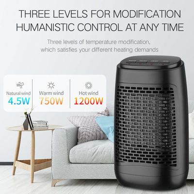 European American and Japanese Portable Desktop Heating Fan with PTC Heating Element