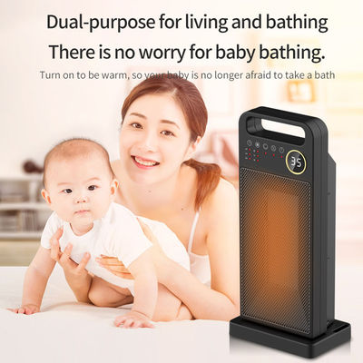 Touch Screen Electric Heating Portable PTC Ceramic Fan with Remote and Installation