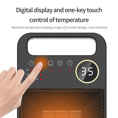 Touch Screen Electric Heating Portable PTC Ceramic Fan with Remote and Installation
