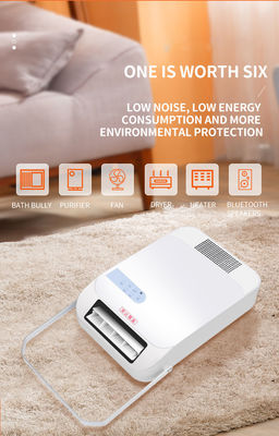 QN 1800w Auto Safety Shut Off System Portable Electric Heaters In White