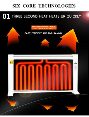 Smart Home Electric Heater with 1350W Graphene Mica Plate Heating  1350W