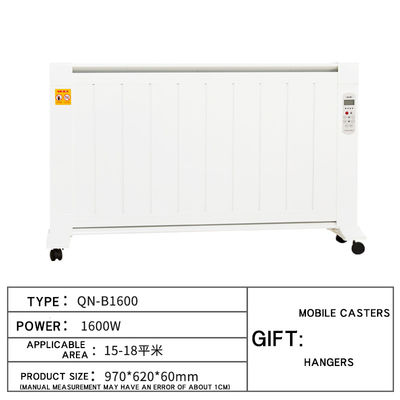 Electric LCD Display WiFi App Wall Mounted Bathroom Radiator Convection Heater 1600W 220V