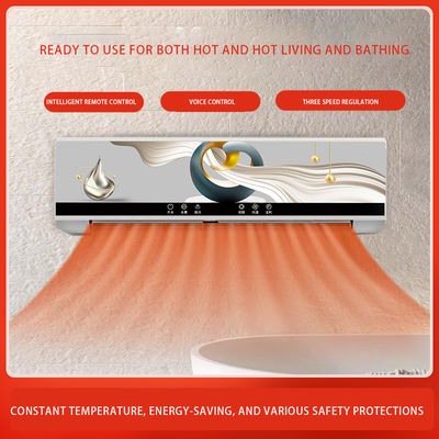 Thermostatic Controller Wall Mounted Ceramic PTC Air Heater for Low Noise Household