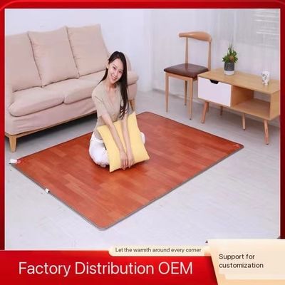 80*180 Folding Carbon Fiber Heated Far Infrared Ray Negative Ions Photon Electric Massage Mattress Pad