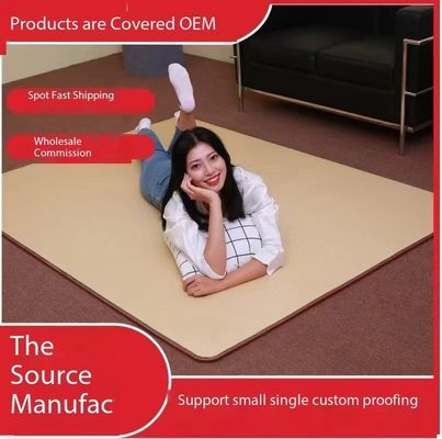80*180 Folding Carbon Fiber Heated Far Infrared Ray Negative Ions Photon Electric Massage Mattress Pad