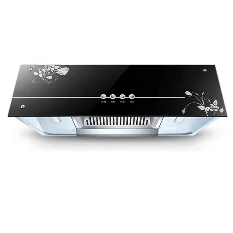 90cm European Type Copper Motor Touch Control Glass Range Hood for CE Kitchen Appliance