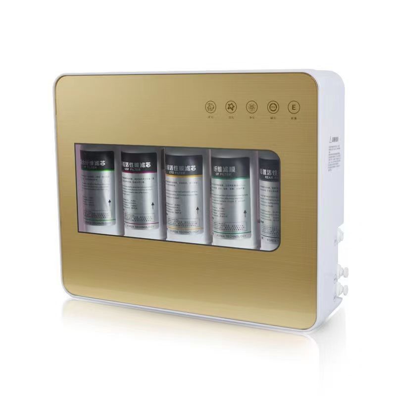 Wall Mounted Household 5 Stage Reverse Osmosis Water Purifier with Hot Water Function