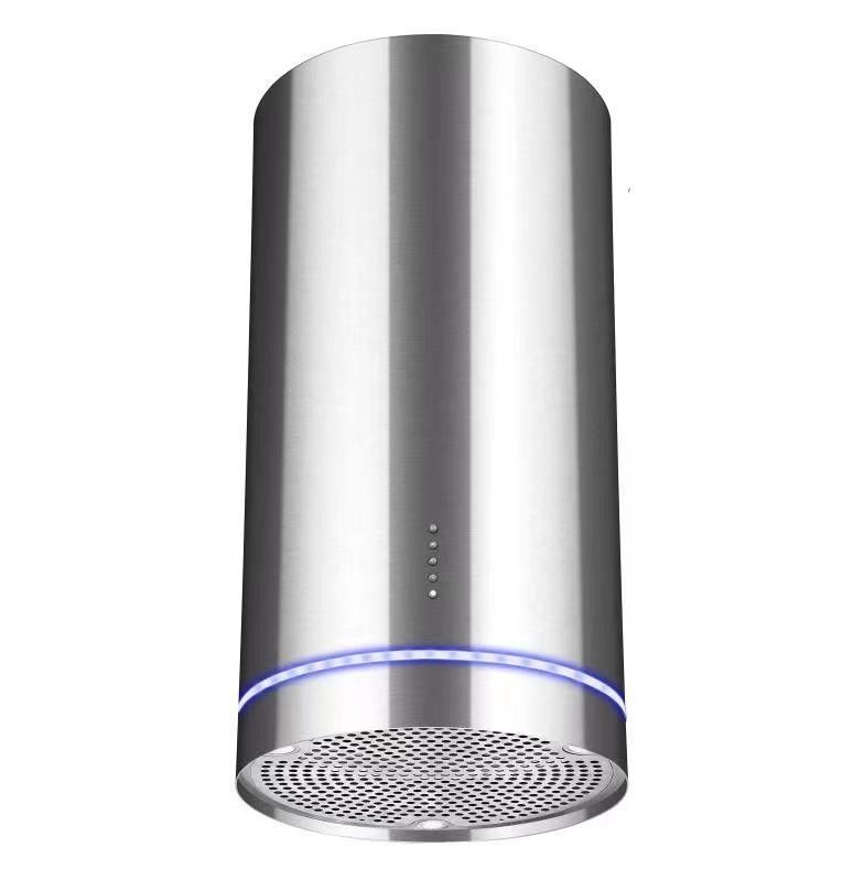Modern Silver and Golden Large Suction Chimney Cooker Hood for Kitchen Golden Color