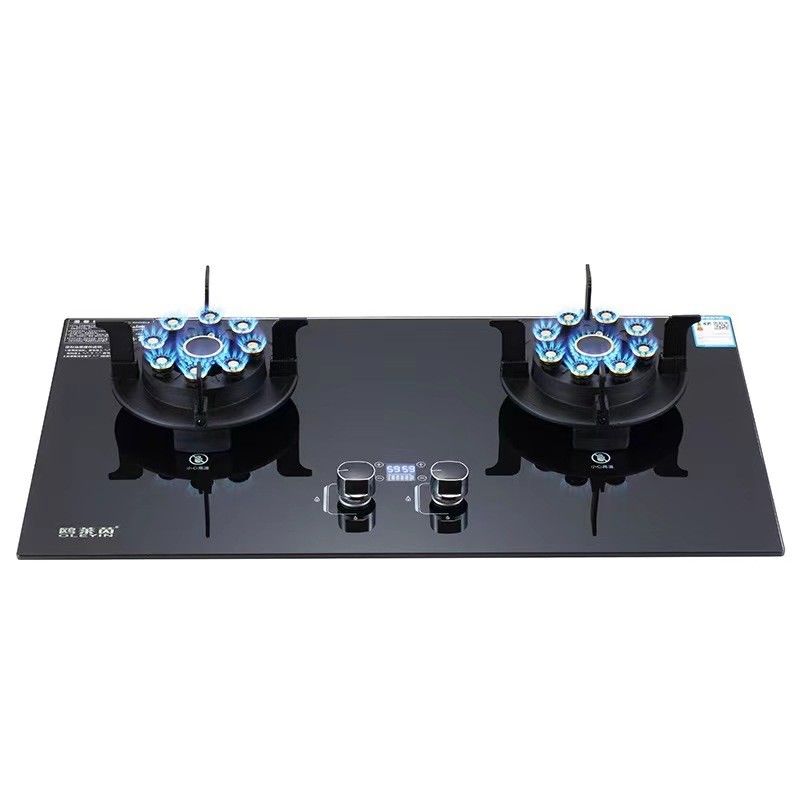 NO Private Mold Gas Cooker Electronic Ignition Double Burner Gas Hob for Kitchen Appliance