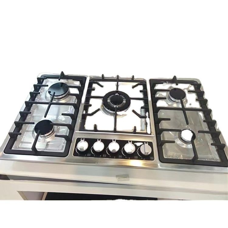 Kitchen Appliance Built-in Gas Stove with 5 Burner and Tempered Glass Protective Case