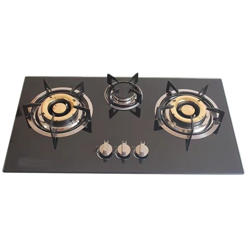 NO Private Mold Gas Cooktops 3 Burner Home Commercial Blue Best Flame Stove Stand Wok