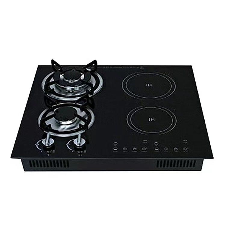 Stainless Steel Gas Cooktop 4 Burners Induction and Natural Gas Stove for Built-in