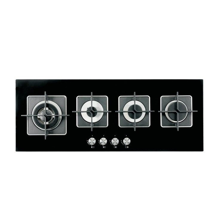 Automatic Ignition 4 Burner Stainless Steel Gas Cooktop for Built-in Stove in Kitchen
