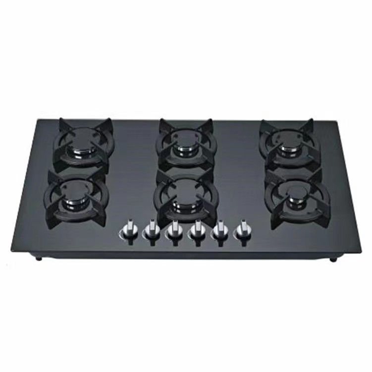 Radiant Coil Burner Electric Cooktop 6 Burner Glass Gas Hob for Kitchen Cooking