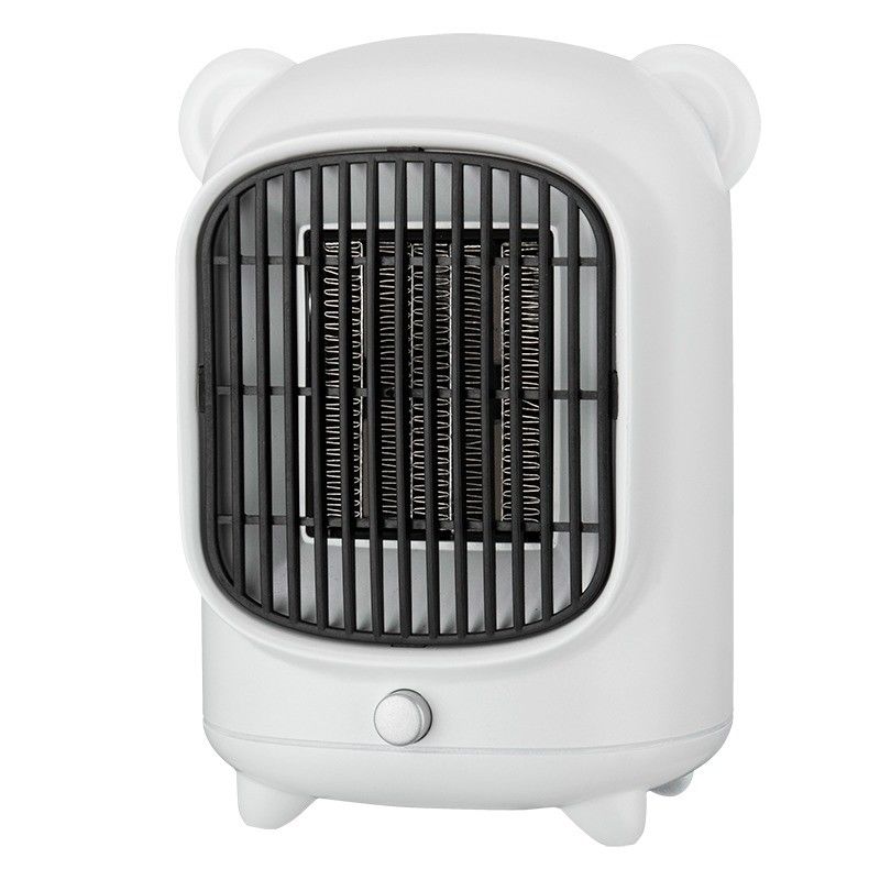 500W PTC Ceramic Electric Fan Portable Smart Personal Mini Retro Space Heater With CE