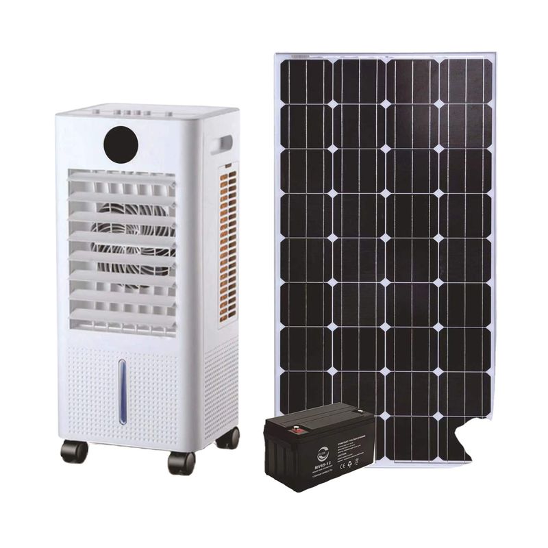 Room Portable 12V/24V Solar Cooler Fan with Evaporative Air Conditioning 515*350*915mm
